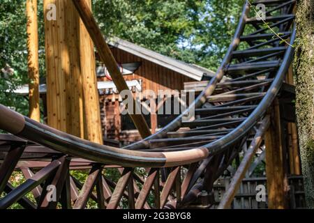 Série de photos de Duinrell Theme Park the Netherlands inc Flacon, Dragonfly Wild Wings Splash Summer vaction Fun Banque D'Images