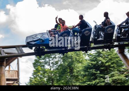 Série de photos de Duinrell Theme Park the Netherlands inc Flacon, Dragonfly Wild Wings Splash Summer vaction Fun Banque D'Images