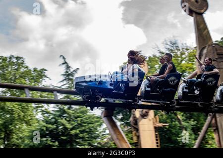 Série de photos de Duinrell Theme Park the Netherlands inc Flacon, Dragonfly Wild Wings Splash Summer vaction Fun Banque D'Images