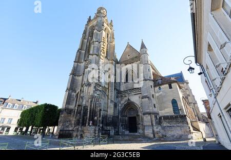 Église Saint-Jacques à Compiegne, département Oise de Picardie, Nord de la France. Banque D'Images