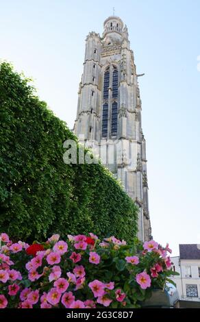 Église Saint-Jacques à Compiegne, département Oise de Picardie, Nord de la France. Banque D'Images