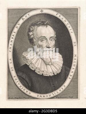 Portrait de François de Malherbe. Portrait du poète français François de Malherbe. Banque D'Images