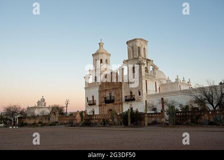 Mission San Xavier Banque D'Images