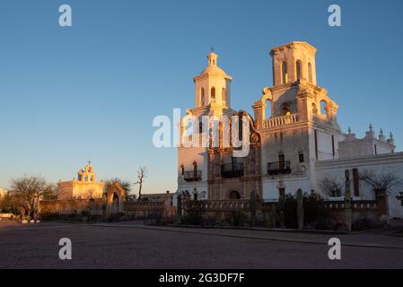 Mission San Xavier Banque D'Images
