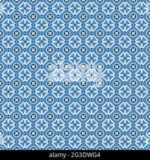 Mosaïque bleue cartes abstraites fond fluide vecteur, texture sans fin peut être utilisé pour le fond d'écran, les fonds de motif, l'arrière-plan de page Web, les textures de surface Illustration de Vecteur