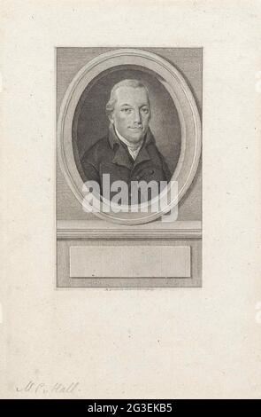 Portrait de Maurits Cornelis van Hall. Portrait de Maurits Cornelis van Hall, avocat et poète. Banque D'Images