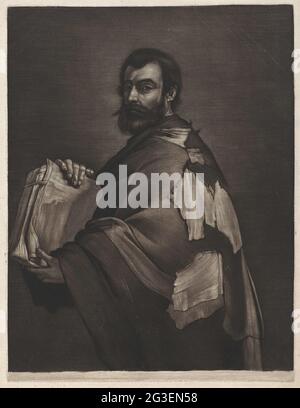 Zeno de Cittium avec livre; philosophes aux exemples espagnols. . Banque D'Images