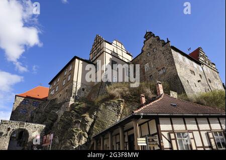 Collégiale Saint-servais et château de Quedlinburg Banque D'Images