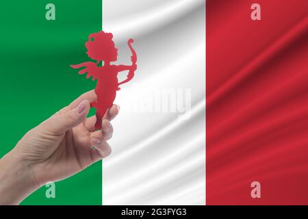 Saint-Valentin en Italie relations en Italie célébration de la Saint-Valentin internationale Banque D'Images