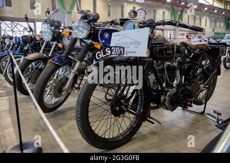 AJS Motorcylce. Retro Malaga 2021, Andalousie, Espagne. Banque D'Images