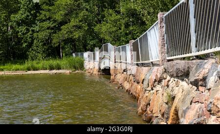 La ville d'Espoo est située sur la côte de la mer Baltique. La ville offre des possibilités parfaites pour les activités de plein air. Banque D'Images