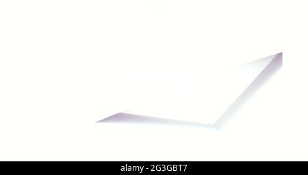 Image générée numériquement de forme abstraite 3d sur fond blanc Banque D'Images