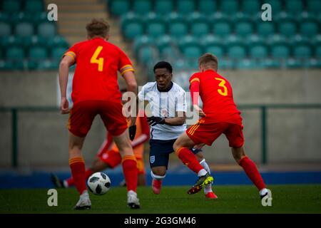 Cardiff, pays de Galles 29 mars 2021. Un match international amical de moins de 18 ans entre le pays de Galles et l'Angleterre, a joué au stade international des sports de Cardiff. Banque D'Images