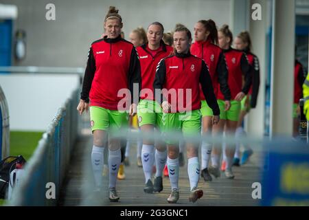 Solihull, Angleterre 28 mars 2021. Barclays FA Women's Super League match entre Birmingham City Women et Bristol City Women. Banque D'Images