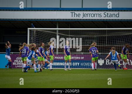 Solihull, Angleterre 28 mars 2021. Barclays FA Women's Super League match entre Birmingham City Women et Bristol City Women. Banque D'Images