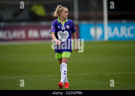 Solihull, Angleterre 28 mars 2021. Barclays FA Women's Super League match entre Birmingham City Women et Bristol City Women. Banque D'Images