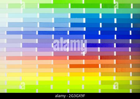 Vector Carte de couleurs (papier) avec différentes couleurs Banque D'Images