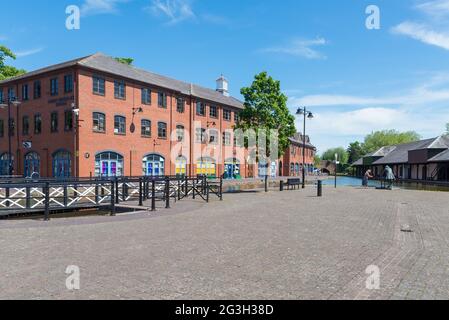 Coventry Canal Basin dans la ville de Coventry, West Midlands, Royaume-Uni Banque D'Images