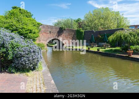 Coventry Canal Basin dans la ville de Coventry, West Midlands, Royaume-Uni Banque D'Images