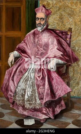 Cardinal Fernando Niño de Guevara par El Greco (1541-1614), huile sur toile, c. 1600 Banque D'Images