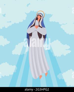 illustration de la belle marie Illustration de Vecteur