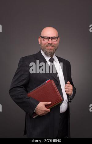 Homme barbu hippie Banque D'Images