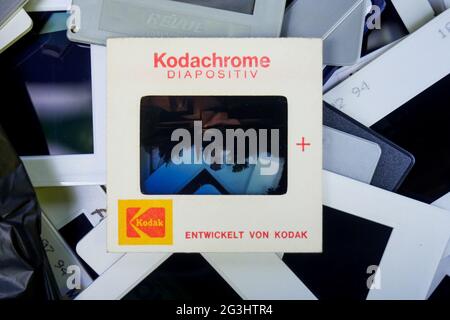 KODACHROME slides, Bron, France Banque D'Images