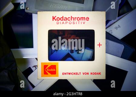 KODACHROME slides, Bron, France Banque D'Images