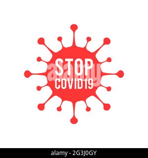illustration vectorielle du symbole de l'icône du coronavirus Illustration de Vecteur