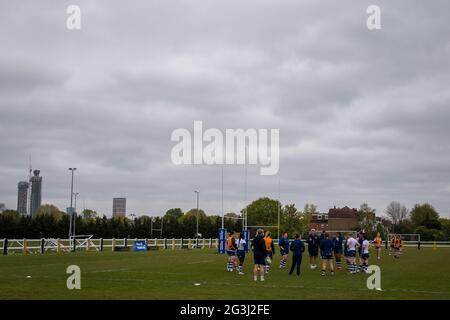 Acton, Londres, Angleterre 08 mai 2021. Allianz Premier 15s Round 18 match entre Wasps Ladies et Bristol Bears Women Banque D'Images