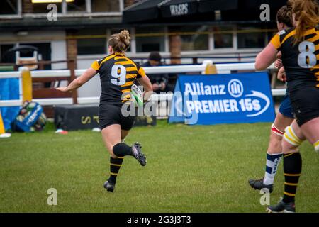 Acton, Londres, Angleterre 08 mai 2021. Allianz Premier 15s Round 18 match entre Wasps Ladies et Bristol Bears Women Banque D'Images