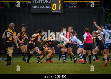 Acton, Londres, Angleterre 08 mai 2021. Allianz Premier 15s Round 18 match entre Wasps Ladies et Bristol Bears Women Banque D'Images