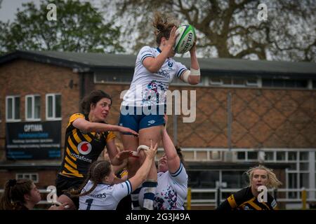 Acton, Londres, Angleterre 08 mai 2021. Allianz Premier 15s Round 18 match entre Wasps Ladies et Bristol Bears Women Banque D'Images