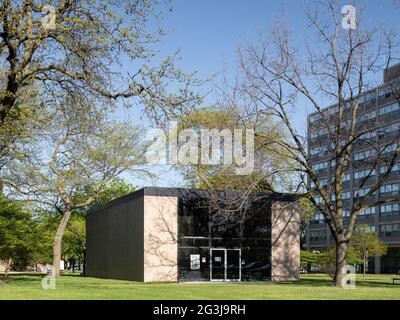 Chapelle commémorative Robert F. Carr conçue par Ludwig Mies van der Rohe Banque D'Images