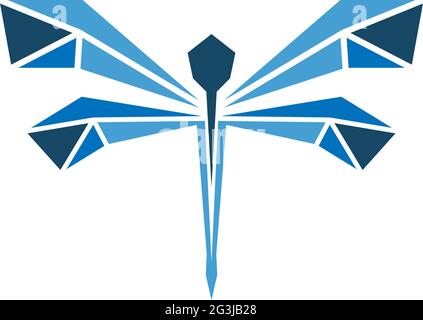Logo Dragonfly design concept modèle illustration vecteur Illustration de Vecteur