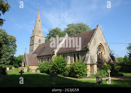 Église de la Toussaint, Souldrop, Bedfordshire Banque D'Images