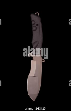 Army Knife isolated on black Banque D'Images