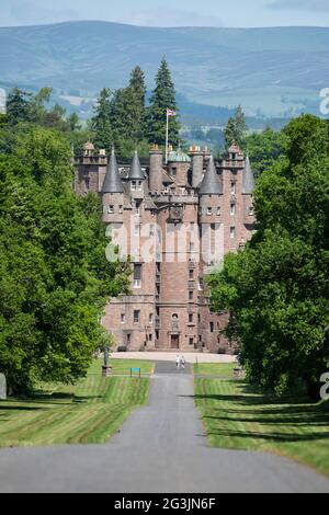Le Château de Glamis, Angus, Scotland. Banque D'Images