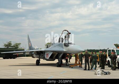 MIG 21 au salon Berin Air-Show ILA Banque D'Images