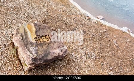 Blesi - sources chaudes près de Stokkur geyser Banque D'Images