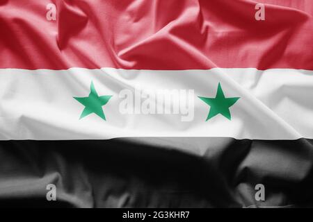 Drapeau de la syrie Banque D'Images