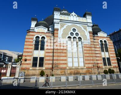 La synagogue de Sofia est la plus grande synagogue de Bulgarie. Banque D'Images