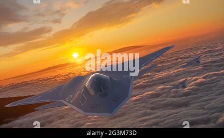 Vision du programme de chasse avec équipage de la NGAD mis en œuvre pour la US Air Force par Lockheed Martin Corporation Banque D'Images