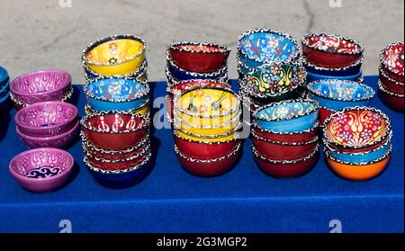 Plaques traditionnelles turques en céramique Banque D'Images