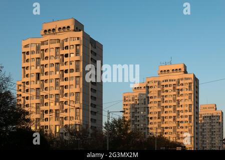 '21.10.2018, Wroclaw, Basse-Silésie, Pologne - le village bien connu et rénové de Plac Grunwaldzki de l'époque socialiste. La Plac Grunwaldzki esta Banque D'Images