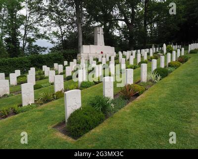 Les tombes des soldats néo-zélandais à l'église Saint-Nicolas de Brockenhurst dans la Nouvelle forêt Banque D'Images