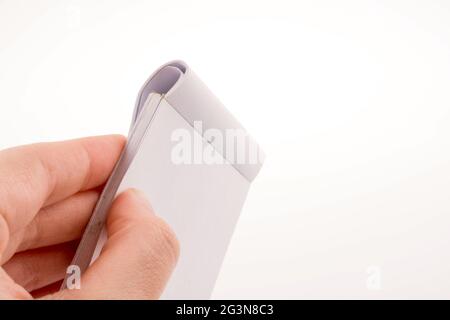 Morceau de papier déchiré à la main Banque D'Images