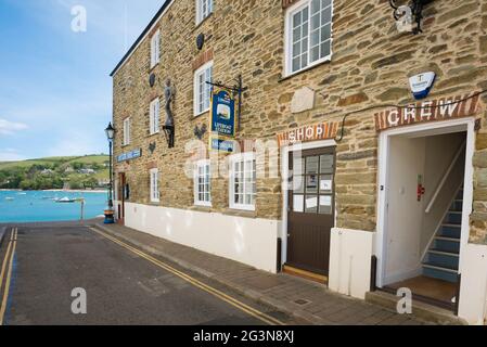 Musée du canot de sauvetage, vue sur le Musée de la station du bateau de sauvetage à Salcombe, Devon, Angleterre, Royaume-Uni Banque D'Images