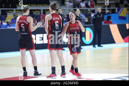 Cats belges Marjorie Carpreaux photographiés lors du match entre l'équipe nationale féminine de basket-ball belge les Cats belges et la Bosnie-Herzégovine, Banque D'Images