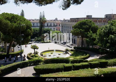 Giardino Bellini - Bellini Garden - Catane Italie Banque D'Images